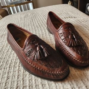 Santoni Italian Leather Loafers
